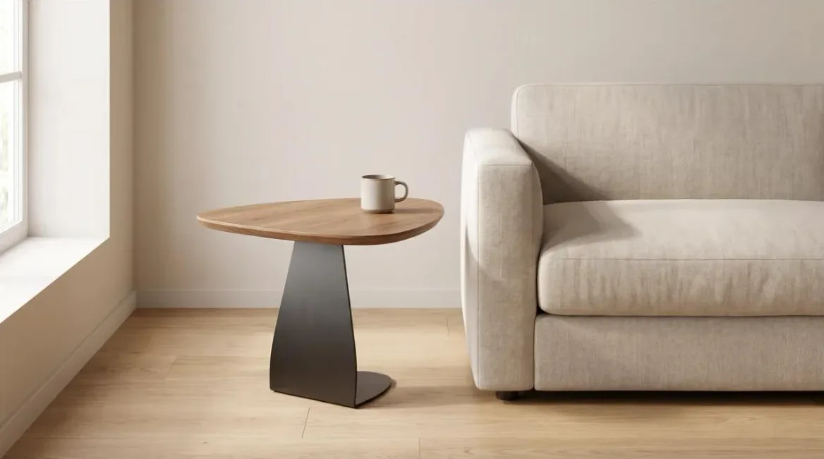 Mesa de Apoio em Metal e Madeira 30 cm | Volume A