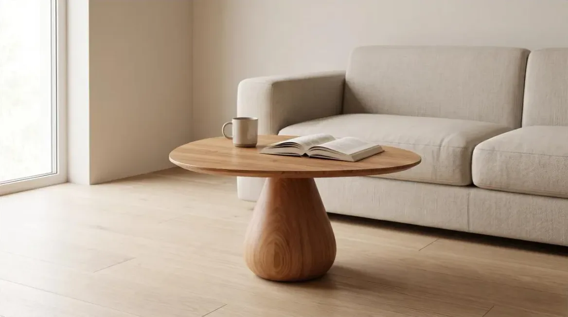 Mesa de Apoio Orgânica Base Gota Baixa 40 cm | Volume A