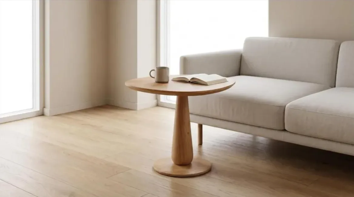 Mesa de Apoio Orgânica Base Cone Baixa 40 cm